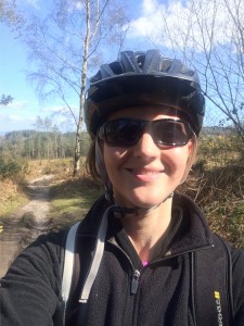 Cycling in Haldon Forest