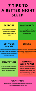 7 Tips To A Better Night Sleep